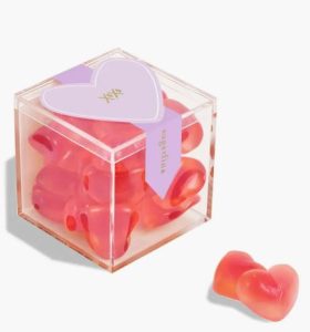 Strawberry Heart Candy Cubes, Set of 4