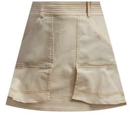 Pilcro Kick Flare Mini Skirt, $108