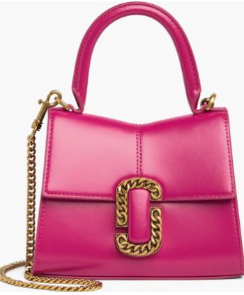 The St. Marc Mini Top Handle Bag, Lipstick Pink, Marc Jacobs, $395